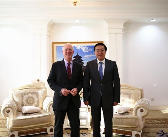 陈钢副局长会见惠普全球执行副总裁兼亚太地区总裁贝利